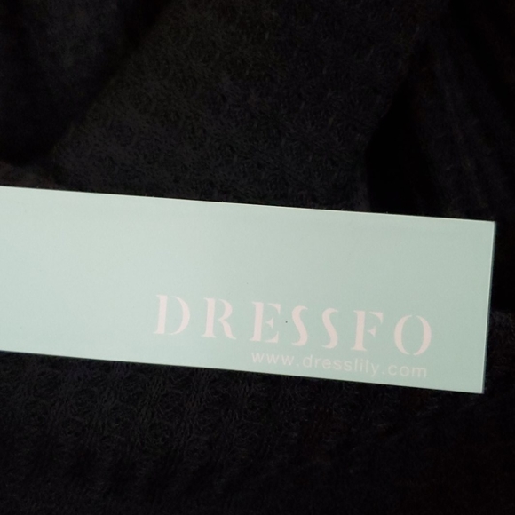 NWT Dressfo Black Peasant Style Long Sleeve Pullover Top S - Picture 5 of 12